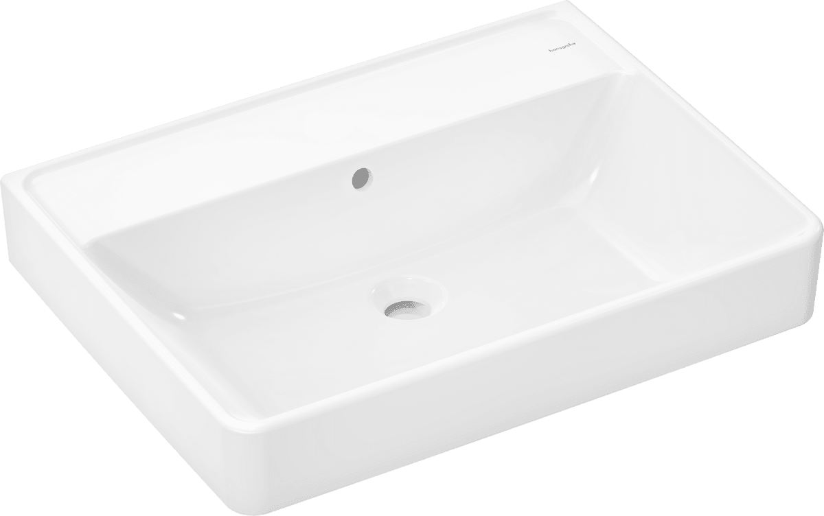 Picture of HANSGROHE Xanuia Q Wash basin 650/480 without tap hole with overflow #60245450 - White