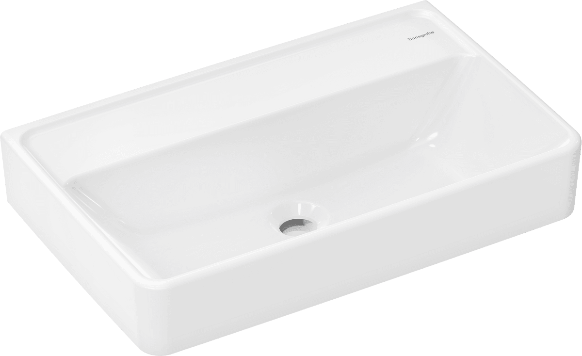 Bild von HANSGROHE Xanuia Q Waschtisch Compact 600/370 ohne Hahnloch und Überlauf, SmartClean #61127450 - Weiß