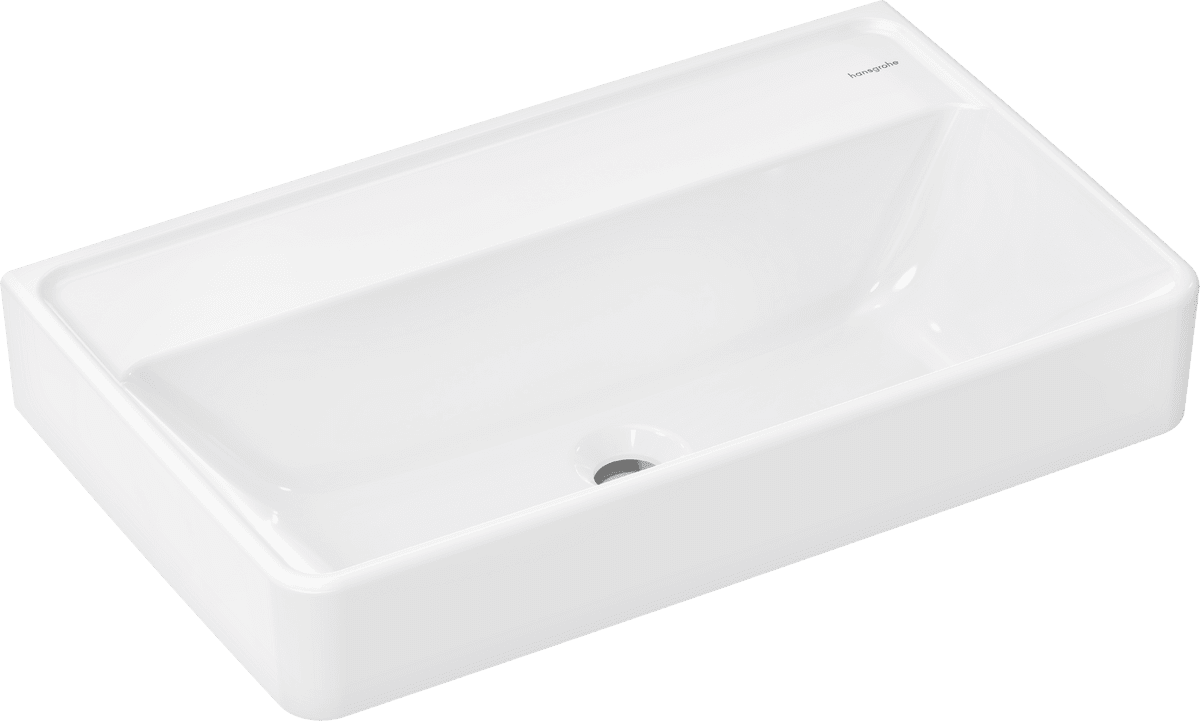 Bild von HANSGROHE Xanuia Q Waschtisch Compact 650/390 ohne Hahnloch und Überlauf #60220450 - Weiß