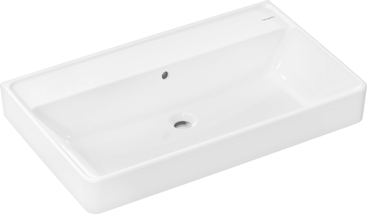 Picture of HANSGROHE Xanuia Q Wash basin 800/480 without tap hole with overflow #60226450 - White