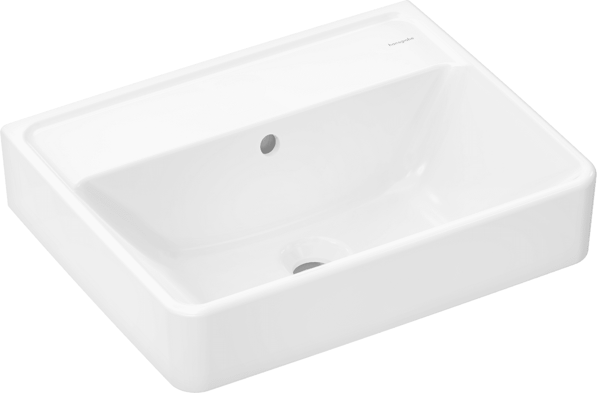 Picture of HANSGROHE Xanuia Q Handrinse basin 500/390 without tap hole with overflow, SmartClean #61143450 - White