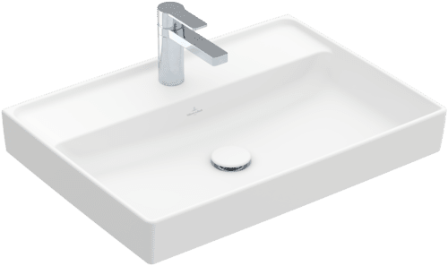 Bild von VILLEROY BOCH Collaro Waschbecken, 650 x 470 x 160 mm, Stone White CeramicPlus, ohne Überlauf #4A3366RW