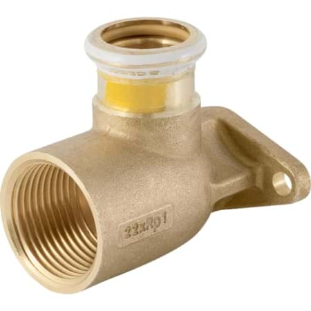 Bild von GEBERIT Mapress Kupfer Anschlusswinkel 90° abgesetzt, Lochkreis 50 mm (Gas) #91105