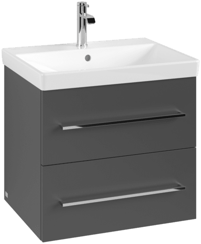 Bild von VILLEROY BOCH Avento Waschbeckenunterschrank, 2 Auszüge, 576 x 514 x 484 mm, Graphite #A88900VR
