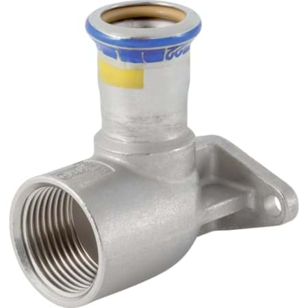 Bild von GEBERIT Mapress Edelstahl Anschlusswinkel 90° abgesetzt, Lochkreis 50 mm (Gas) #91100