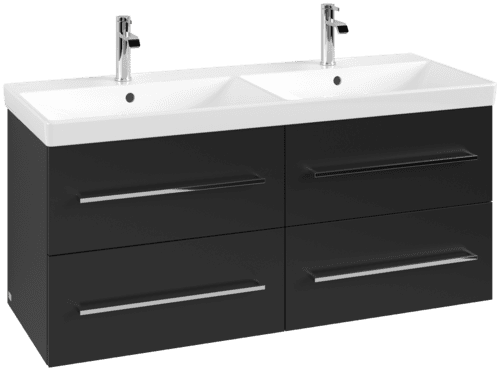 Obrázek VILLEROY BOCH Avento toaletní skříňka, 4 výsuvy, 1180 x 514 x 484 mm, Volcano Black #A89300VL