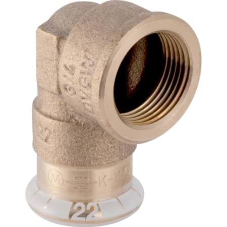 Bild von GEBERIT Mapress Kupfer Übergangswinkel 90° mit Innengewinde #63860