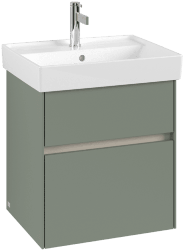 Bild von VILLEROY BOCH Collaro Waschbeckenunterschrank, mit Beleuchtung, 2 Auszüge, 510 x 546 x 414 mm, Soft Green #C007B0AF