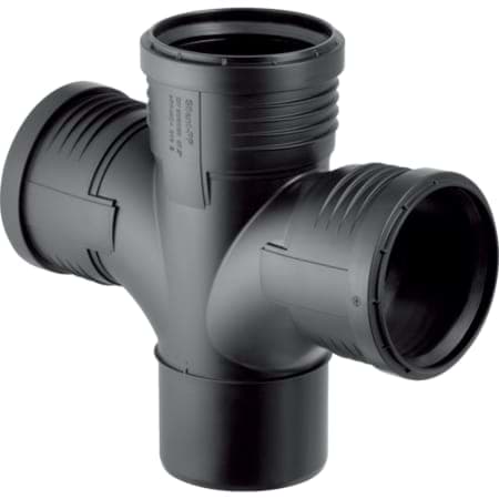 Bild von GEBERIT Silent-PP Bogenabzweig 87,5° zweifach #390.567.14.1