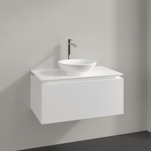 Bild von VILLEROY BOCH Legato Waschbeckenunterschrank, 1 Auszug, 800 x 380 x 500 mm, White Matt / White Matt #B56900MS