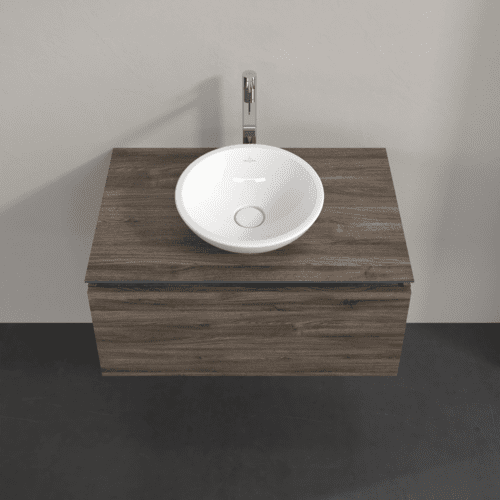 Bild von VILLEROY BOCH Legato Waschbeckenunterschrank, 1 Auszug, 800 x 380 x 500 mm, Stone Oak / Stone Oak #B56900RK