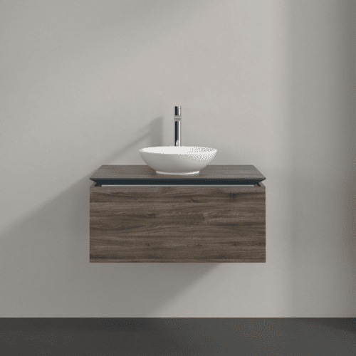 Bild von VILLEROY BOCH Legato Waschbeckenunterschrank, 1 Auszug, 800 x 380 x 500 mm, Stone Oak / Stone Oak #B56900RK