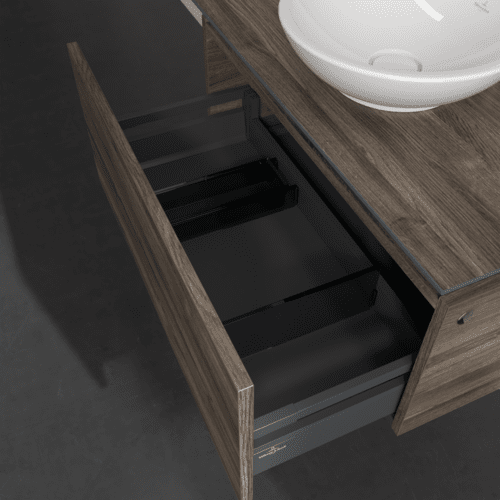 Bild von VILLEROY BOCH Legato Waschbeckenunterschrank, 1 Auszug, 800 x 380 x 500 mm, Stone Oak / Stone Oak #B56900RK