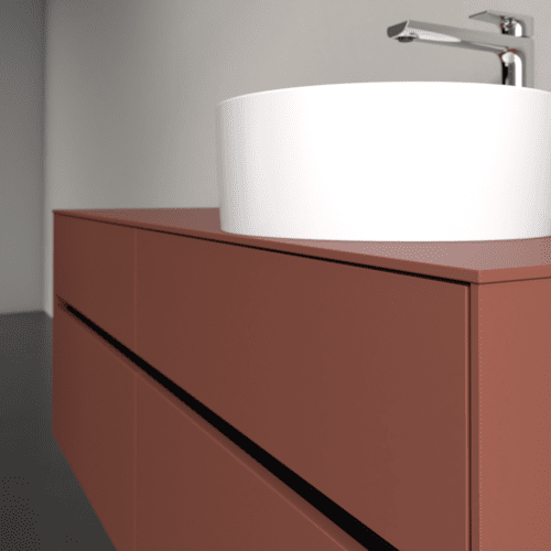Bild von VILLEROY BOCH Collaro Waschbeckenunterschrank, 4 Auszüge, 1400 x 548 x 500 mm, Wine Red / Wine Red #C04700AH