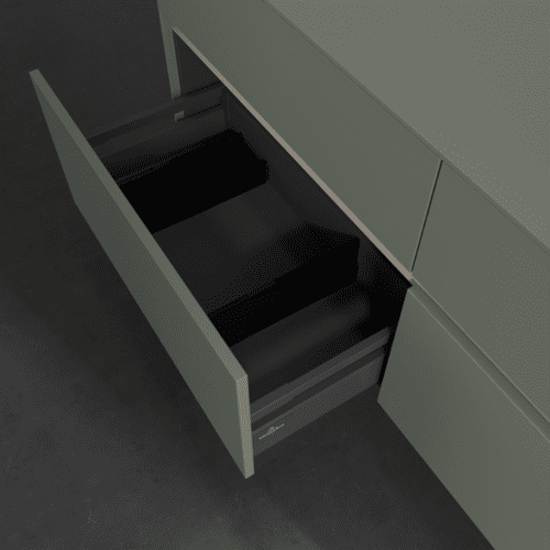 Picture of VILLEROY BOCH Collaro Vanity unit, 4 pull-out compartments, 1400 x 548 x 500 mm, Soft Green / Soft Green #C04700AF