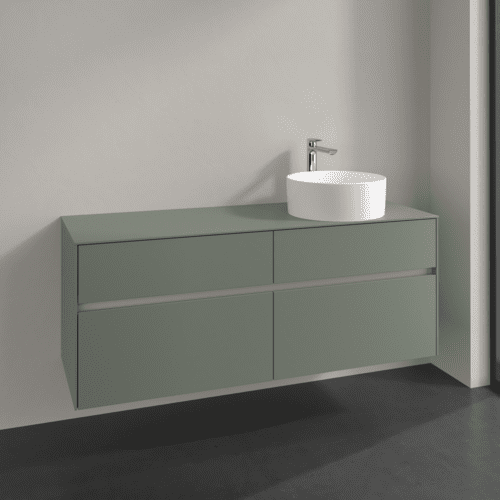 Picture of VILLEROY BOCH Collaro Vanity unit, 4 pull-out compartments, 1400 x 548 x 500 mm, Soft Green / Soft Green #C04700AF