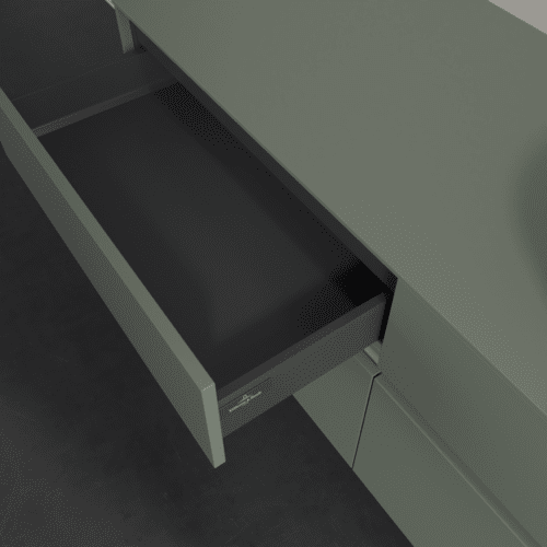 Picture of VILLEROY BOCH Collaro Vanity unit, 4 pull-out compartments, 1400 x 548 x 500 mm, Soft Green / Soft Green #C04700AF