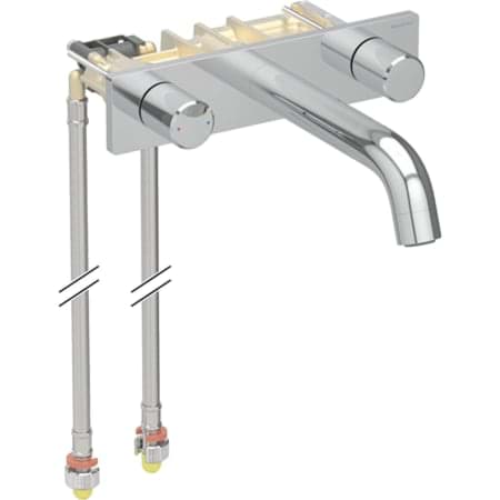 Bild von GEBERIT ONE Waschtischarmatur rundes Design, Wandmontage, Zweigriffmischer, für Geberit ONE Montageelement 116.460.21.1