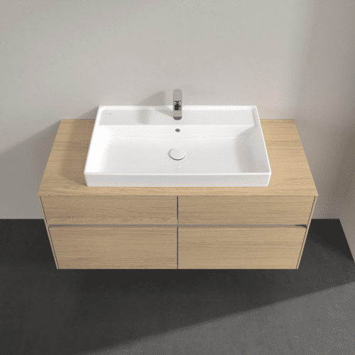 Bild von VILLEROY BOCH Collaro Waschbeckenunterschrank, mit Beleuchtung, 4 Auszüge, 1200 x 548 x 500 mm, Nordic Oak / Nordic Oak #C087B0VJ
