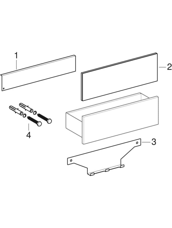 Bild von GEBERIT Smyle Square wall shelf 500.362.JL.1