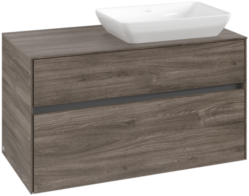Bild von VILLEROY BOCH Collaro Waschbeckenunterschrank, 2 Auszüge, 1000 x 548 x 500 mm, Stone Oak / Stone Oak #C11100RK
