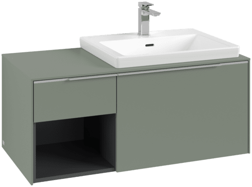 Bild von VILLEROY BOCH Subway 3.0 Waschbeckenunterschrank, 2 Auszüge, 1001 x 423 x 516 mm, Soft Green / Soft Green #C57100AF