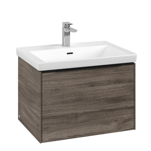 Bild von VILLEROY BOCH Subway 3.0 Waschbeckenunterschrank, 1 Auszug, 622 x 429 x 478 mm, Stone Oak #C57501RK