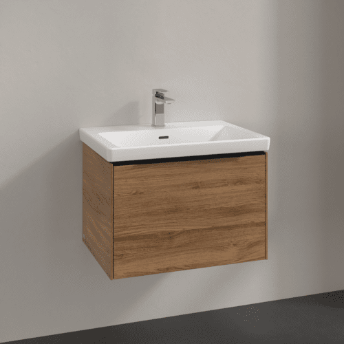 Bild von VILLEROY BOCH Subway 3.0 Waschbeckenunterschrank, 1 Auszug, 622 x 429 x 478 mm, Kansas Oak #C57501RH