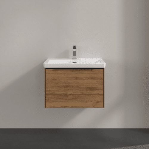 Bild von VILLEROY BOCH Subway 3.0 Waschbeckenunterschrank, 1 Auszug, 622 x 429 x 478 mm, Kansas Oak #C57501RH