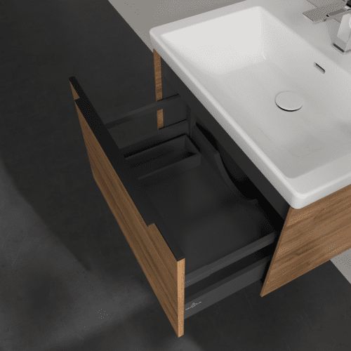 Bild von VILLEROY BOCH Subway 3.0 Waschbeckenunterschrank, 1 Auszug, 622 x 429 x 478 mm, Kansas Oak #C57501RH