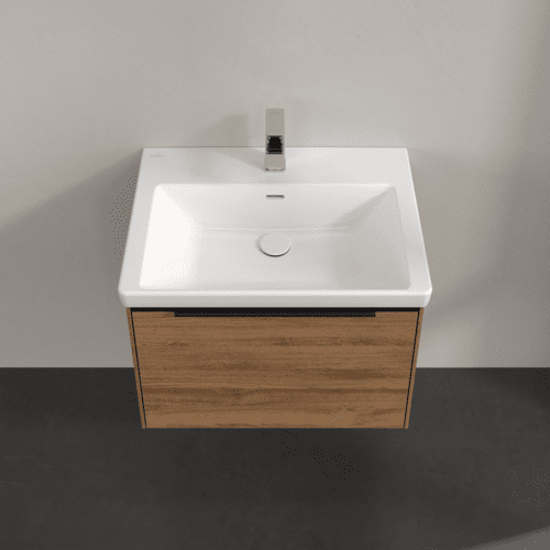 Bild von VILLEROY BOCH Subway 3.0 Waschbeckenunterschrank, 1 Auszug, 622 x 429 x 478 mm, Kansas Oak #C57501RH