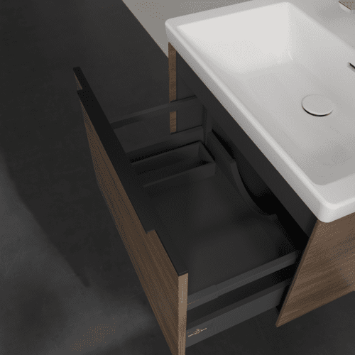 Bild von VILLEROY BOCH Subway 3.0 Waschbeckenunterschrank, 1 Auszug, 622 x 429 x 478 mm, Arizona Oak #C57501VH