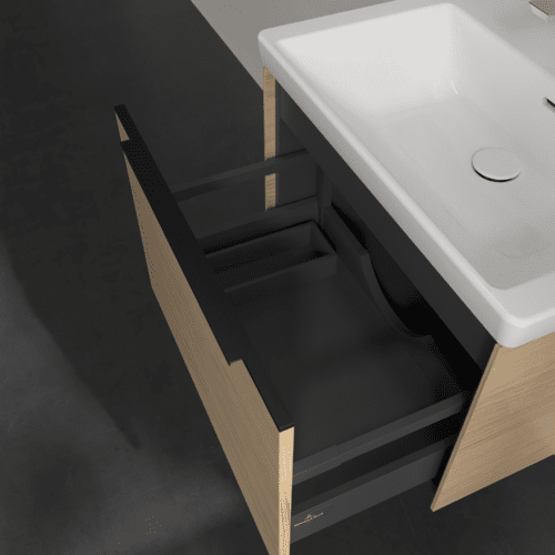 Bild von VILLEROY BOCH Subway 3.0 Waschbeckenunterschrank, 1 Auszug, 622 x 429 x 478 mm, Nordic Oak #C57501VJ