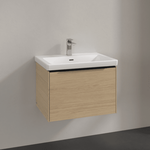 Bild von VILLEROY BOCH Subway 3.0 Waschbeckenunterschrank, 1 Auszug, 622 x 429 x 478 mm, Nordic Oak #C57501VJ