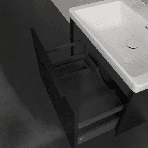 Bild von VILLEROY BOCH Subway 3.0 Waschbeckenunterschrank, 1 Auszug, 622 x 429 x 478 mm, Volcano Black #C57501VL