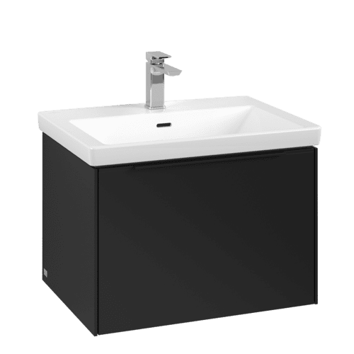 Bild von VILLEROY BOCH Subway 3.0 Waschbeckenunterschrank, 1 Auszug, 622 x 429 x 478 mm, Volcano Black #C57501VL