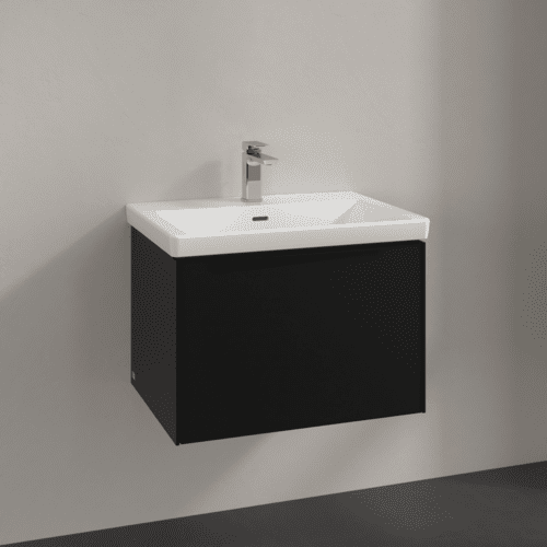 Bild von VILLEROY BOCH Subway 3.0 Waschbeckenunterschrank, 1 Auszug, 622 x 429 x 478 mm, Volcano Black #C57501VL