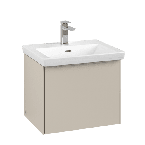 Bild von VILLEROY BOCH Subway 3.0 Waschbeckenunterschrank, mit Beleuchtung, 1 Auszug, 523 x 429 x 448 mm, Cashmere Grey #C579L2VN