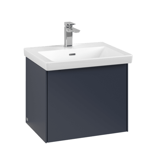 Bild von VILLEROY BOCH Subway 3.0 Waschbeckenunterschrank, mit Beleuchtung, 1 Auszug, 523 x 429 x 448 mm, Marine Blue #C579L2VQ