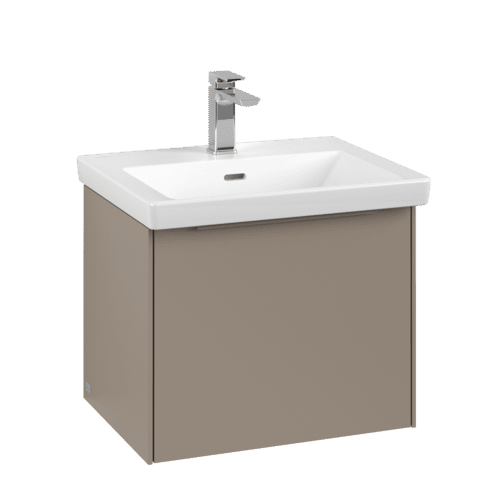Obrázek VILLEROY BOCH Subway 3.0 Vanity unit, s osvětlením, 1 zásuvka, 523 x 429 x 448 mm, taupe #C579L2VM