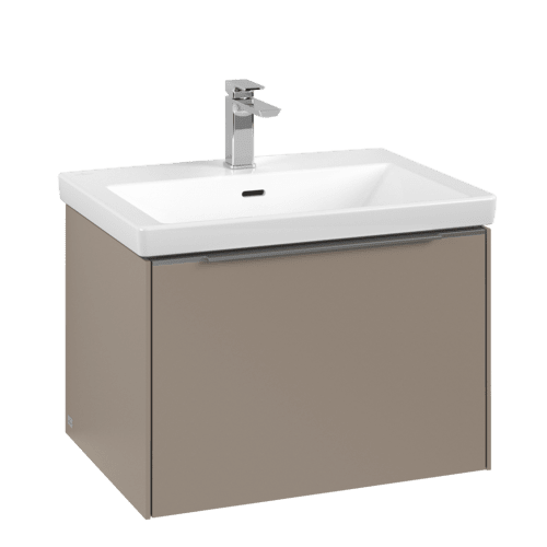 Bild von VILLEROY BOCH Subway 3.0 Waschbeckenunterschrank, mit Beleuchtung, 1 Auszug, 622 x 429 x 478 mm, Taupe #C575L0VM