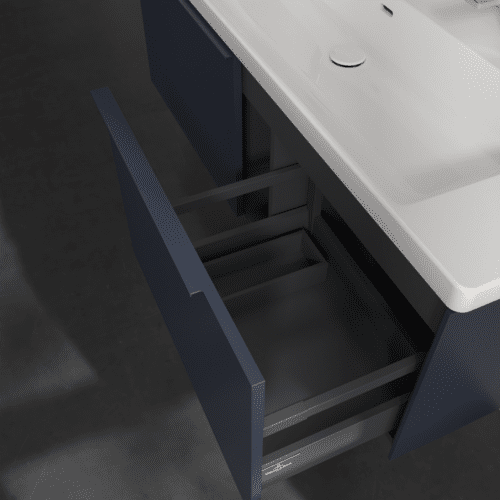 Bild von VILLEROY BOCH Subway 3.0 Waschbeckenunterschrank, 2 Auszüge, 1272 x 429 x 478 mm, Marine Blue #C60102VQ