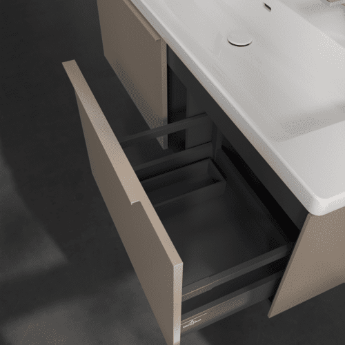 Bild von VILLEROY BOCH Subway 3.0 Waschbeckenunterschrank, 2 Auszüge, 1272 x 429 x 478 mm, Taupe #C60102VM
