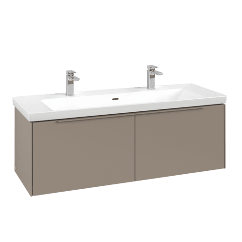 Bild von VILLEROY BOCH Subway 3.0 Waschbeckenunterschrank, 2 Auszüge, 1272 x 429 x 478 mm, Taupe #C60102VM