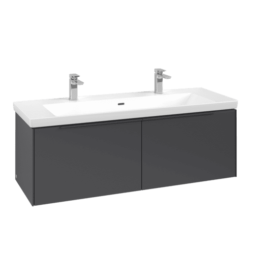Bild von VILLEROY BOCH Subway 3.0 Waschbeckenunterschrank, 2 Auszüge, 1272 x 429 x 478 mm, Graphite #C60102VR
