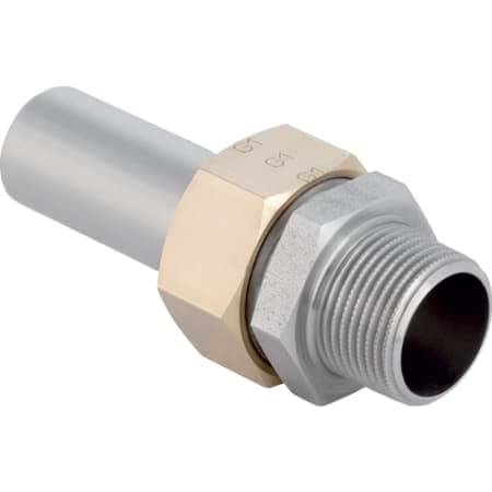 Picture of GEBERIT Mapress Stainless Steel adaptor union with male thread and plain end #35410