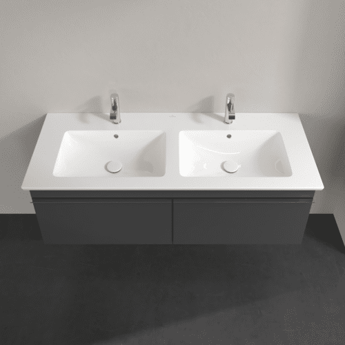 Obrázek VILLEROY BOCH Venticello toaletní skříňka, 2 výsuvy, 1253 x 420 x 502 mm, lesklá šedá / lesklá šedá #A93901FP