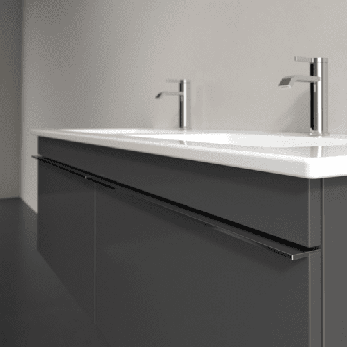 Obrázek VILLEROY BOCH Venticello toaletní skříňka, 2 výsuvy, 1253 x 420 x 502 mm, lesklá šedá / lesklá šedá #A93901FP