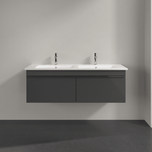 Obrázek VILLEROY BOCH Venticello toaletní skříňka, 2 výsuvy, 1253 x 420 x 502 mm, lesklá šedá / lesklá šedá #A93901FP