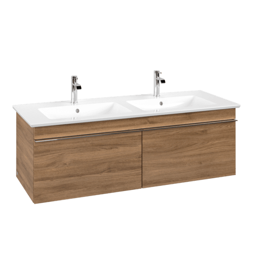 Bild von VILLEROY BOCH Venticello Waschbeckenunterschrank, 2 Auszüge, 1253 x 420 x 502 mm, Kansas Oak / Kansas Oak #A93901RH